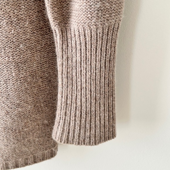 Ann Taylor LOFT Beige Shawl Collar Open Cardigan - Picture 9 of 16